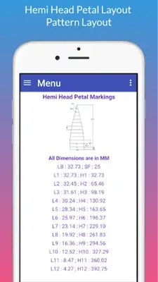 Petal Layout  Sphere, Dish Ends android App screenshot 2