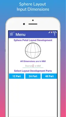 Petal Layout  Sphere, Dish Ends android App screenshot 6